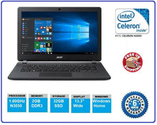 Load image into Gallery viewer, Acer Aspire ES1-331 13.3&quot; Intel N3050 1.60GHz 2GB 32GB SSD W10 Netbook Laptop
