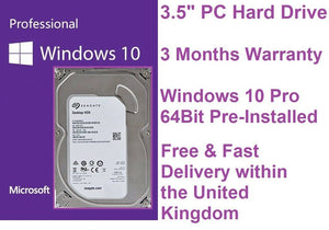 500GB 640GB 1TB 2TB 3.5" SATA Desktop Computer PC Hard Drive HDD Windows10