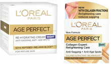 Load image into Gallery viewer, L&#39;Oreal Age Perfect Rehydrating Day &amp; Night Cream - 50ml | Double Pack
