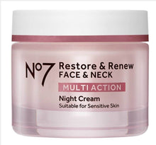 Load image into Gallery viewer, No7 Restore &amp; Renew MULTI ACTION Night Cream - 50ml | Boxed

