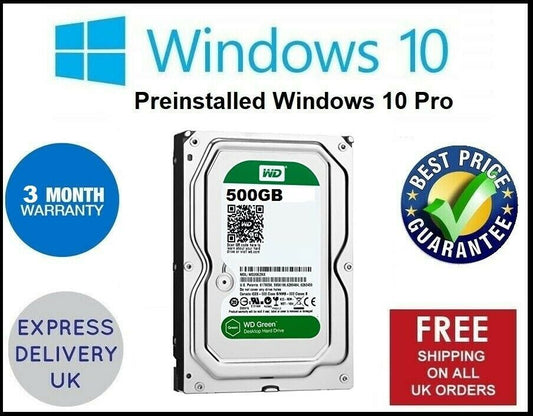 500GB 640GB 1TB 2TB 3.5" SATA Desktop Computer PC Hard Drive HDD Windows10