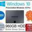 480GB 500GB 960GB 2TB 2000GB 2.5 SSD Hard Drives Preinstalled Windows 10 Laptop