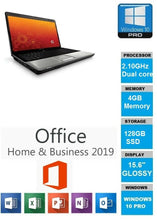 Load image into Gallery viewer, Cheap Compaq Presario cq60 15.6” 2.00ghz 4gb 128gb Ssd w10 Pro 64bit Laptop
