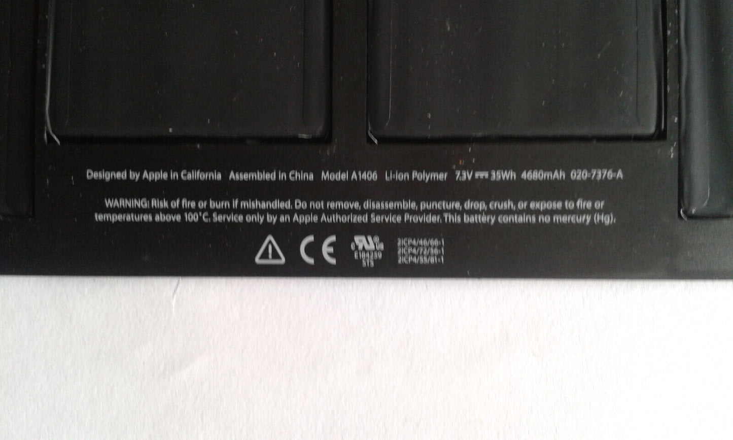 Apple MacBook Air 11" A1465 2012 (11-15) 35Wh Battery 020-7377-A A1406