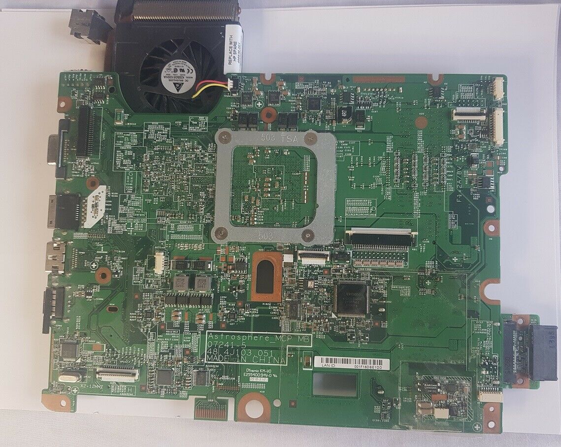 HP COMPAQ CQ60 SERIES MOTHERBOARD & CPU & FAN | 48.4J103.051 | 498460-001