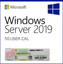 Load image into Gallery viewer, Sealed Microsoft Windows Server 2019 Standard 16 core DVD+COA wRDS Option (50)
