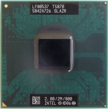 Load image into Gallery viewer, Intel Core 2 Duo T5870 CPU 2.00GHz Dual Core 800MB Socket P SLAZR Processor
