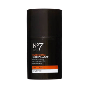 No7 Men Energising Supercharge Daily Care Face Serum Sensitive - 50ml | Boxed