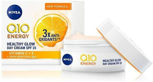 Nivea Q10 Energy Healthy Glow Energising  Face Day  Cream - 50ml | Boxed