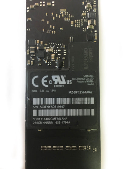 Apple MacBook Pro Retina 2012 2013 256GB SSD Hard Drive MZ-DPC256T/0A2 655-1794A