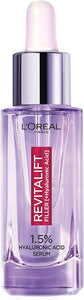L'Oreal Revitalift Filler 1.5% Hyaluronic Acid Anti-Wrinkle Serum - 30ml | Boxed