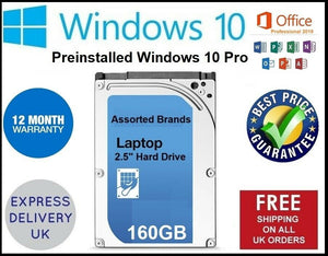 160GB 320 500 640 750 1TB 2.5 SATA Laptop Hard Drives HDD Windows10+Office2019