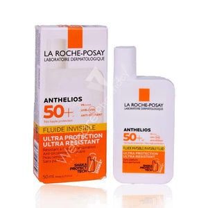 La Roche-Posay Anthelios Ultra-Light Invisible Fluid Sun Cream SPF50 - 50ml New
