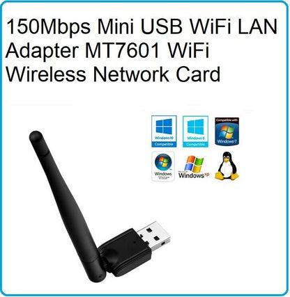 KEBIDU 150Mbps Mini USB WiFi LAN Adapter MT7601 WiFi Wireless Network Card