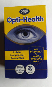Boots Opti-Health Eye Health Supplement - 30 Day Supply | EXP 07/2024