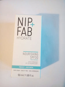 NIP+FAB Hydrate Nourishing SPF30 Moisturiser 50ml Brand New Boxed