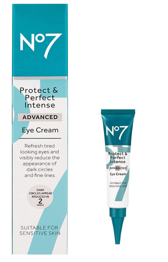No7 Protect and & Perfect Intense Advanced Eye Cream Full Size 15ml | Boxed.