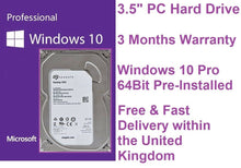 Load image into Gallery viewer, 500GB 640GB 1TB 2TB 3.5&quot; SATA Desktop Computer PC Hard Drive HDD Windows10
