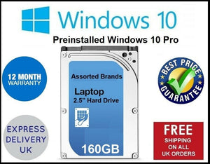 160GB 320 500 640 750 1TB 2.5 SATA Laptop Hard Drives HDD Windows10 Installed