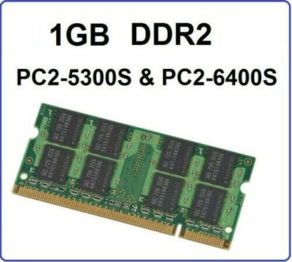 1GB DDR2 PC2-5300S PC2-6400S LAPTOP RAM MEMORY SODIMM 200 PIN 667MHz 800MHz