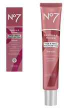 Load image into Gallery viewer, No7 Restore &amp; Renew face &amp; neck multi action Serum - 50ml | Boxed
