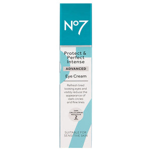 No7 Protect and & Perfect Intense Advanced Eye Cream Full Size 15ml | Boxed.