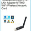 KEBIDU 150Mbps Mini USB WiFi LAN Adapter MT7601 WiFi Wireless Network Card