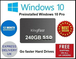 120GB 240GB 256GB 512GB 1000GB 2.5 SSD SATA Hard Drives HDD  Windows10 Laptop PC