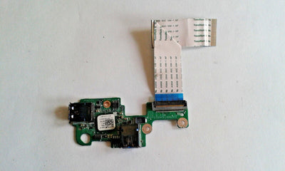 A Dell XPS 15 L501X L502X USB 3.0 X2 Board with a part number CN-0KTYJ8 and a flex cable, displayed on a white background.