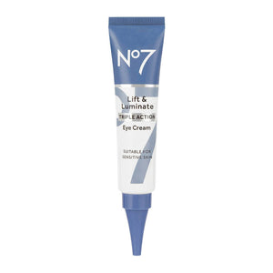 No7 Lift & Luminate TRIPLE ACTION Eye Cream 15ml | Brand New + Boxed.