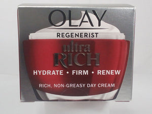 Olay Regenerist Ultra Rich Day Cream Hydrate Firm Renew - 50ml | Box