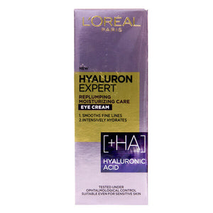 L'OREAL Hyaluron Expert Replumping Hyaluronic Anti-Ageing Eye Cream 15ml | Boxed