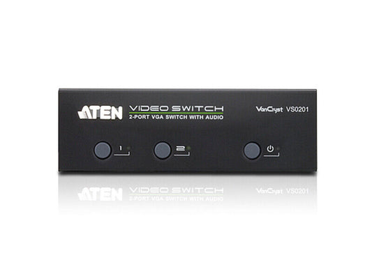 Aten VanCryst VS0201 2 Port VGA Video Switch | No Adapter included