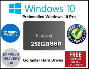 Laptop & PC Hard Drives HDD 2.5 SSD Genuine Windows10 Pro Pre-Installed 64 Bit