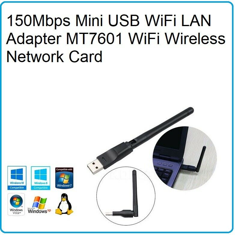 KEBIDU 150Mbps Mini USB WiFi LAN Adapter MT7601 WiFi Wireless Network Card