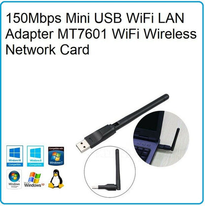 KEBIDU 150Mbps Mini USB WiFi LAN Adapter MT7601 WiFi Wireless Network Card