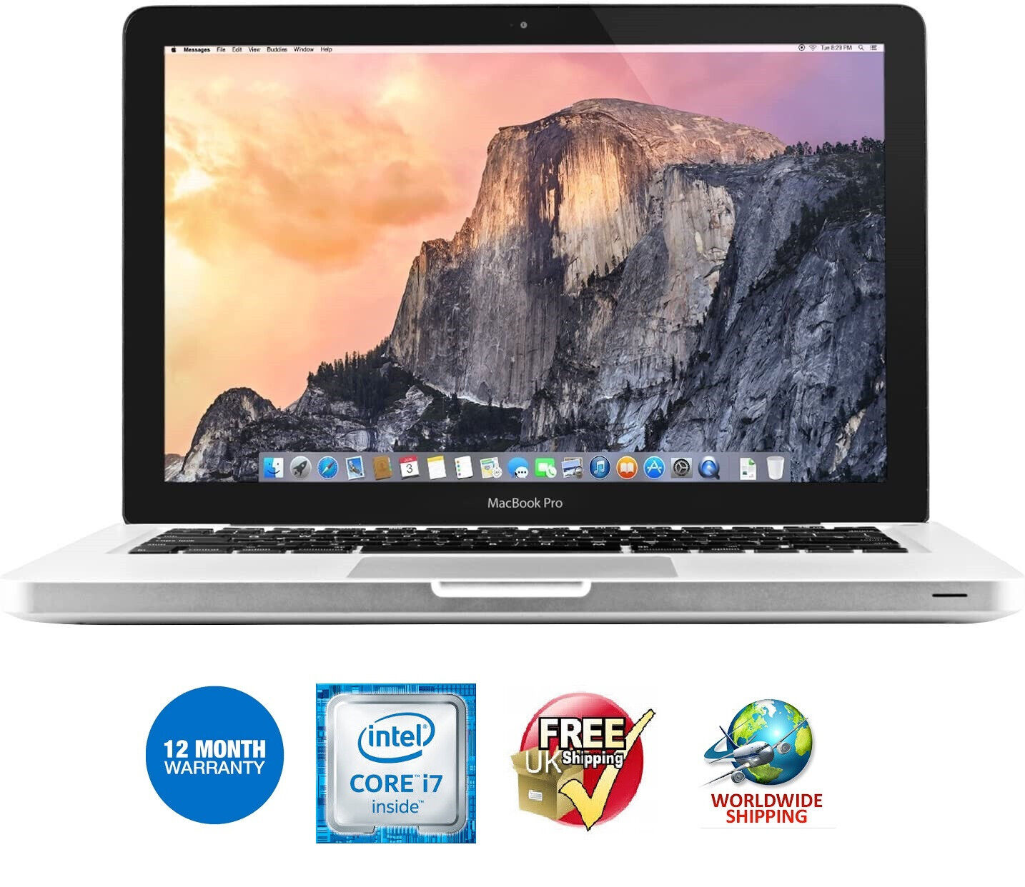 Apple MacBook Pro 13.3" Mid 2012 Intel Core i7 2.9 GHz 4GB Ram 500GB OS X 10.8