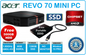 Acer Revo 70 Mini Desktop PC 1.65GHz 8GB RAM 128GB SSD W10 PRO WIFI + Free 500GB