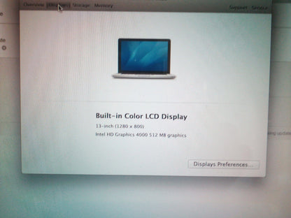 Apple MacBook Pro 13.3" Mid 2012 Intel Core i5 2.5 GHz 4GB Ram 500GB OS X 10.8