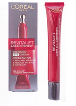 Load image into Gallery viewer, Loreal Revitalift Laser Renew Precision Eye Cream - 15ml | Boxed
