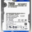 WD Scorpio Blue  750 GB SATA 2.5'' 5400 RPM  WD7500BPVT Laptop Hard Drive