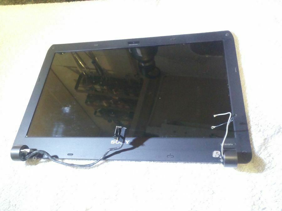 Sony Vaio VPCS115FH / PCG-51111W Laptop Complete Screen Assembly w/Hinges