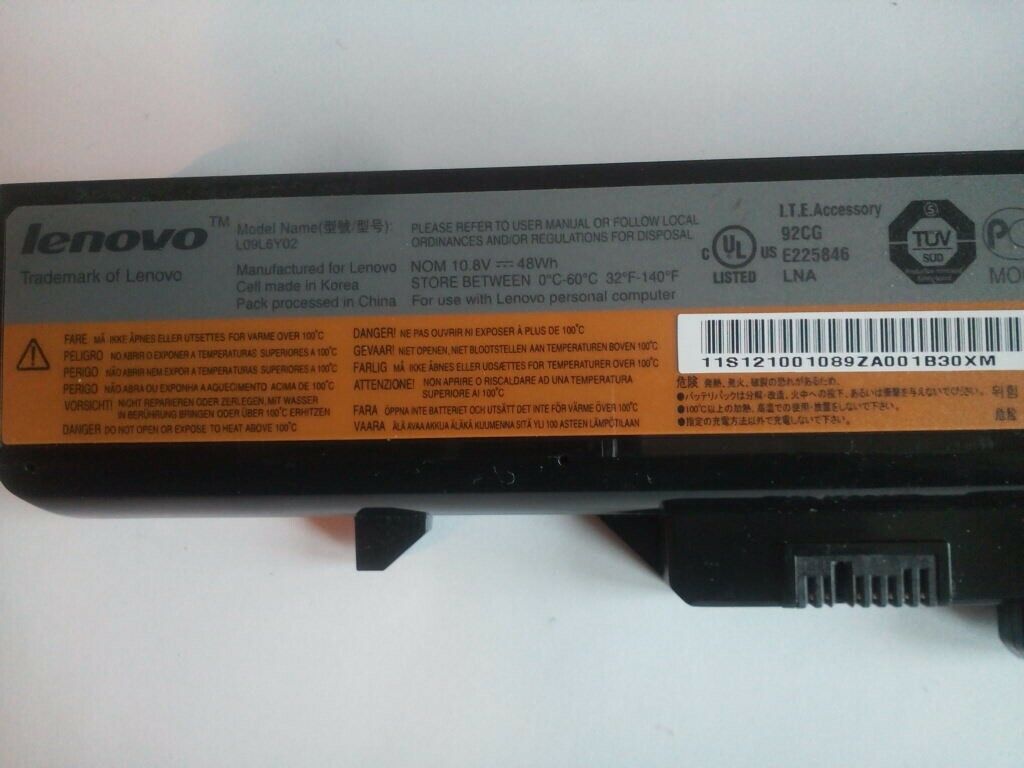 LENOVO G570 15.6" Genuine Laptop Battery L10C6Y02 A7 / 10.8V 48Wh