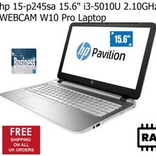 Load image into Gallery viewer, HP 15-p245sa 15.6&quot; i3-5010U 2.10GHz 8GB 1TB HDMI WEBCAM W10 Pro Laptop
