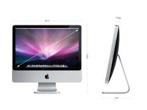 Apple iMac 20" Intel C2D 2.40GHz CPU 4GB RAM, 250GB HDD DVD RW Keyboard & Mouse