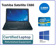 Load image into Gallery viewer, Cheap Toshiba Satellite C660 15.6&quot; i3M370 2.40GHz 4GB 6400GB Laptop W10 PRO
