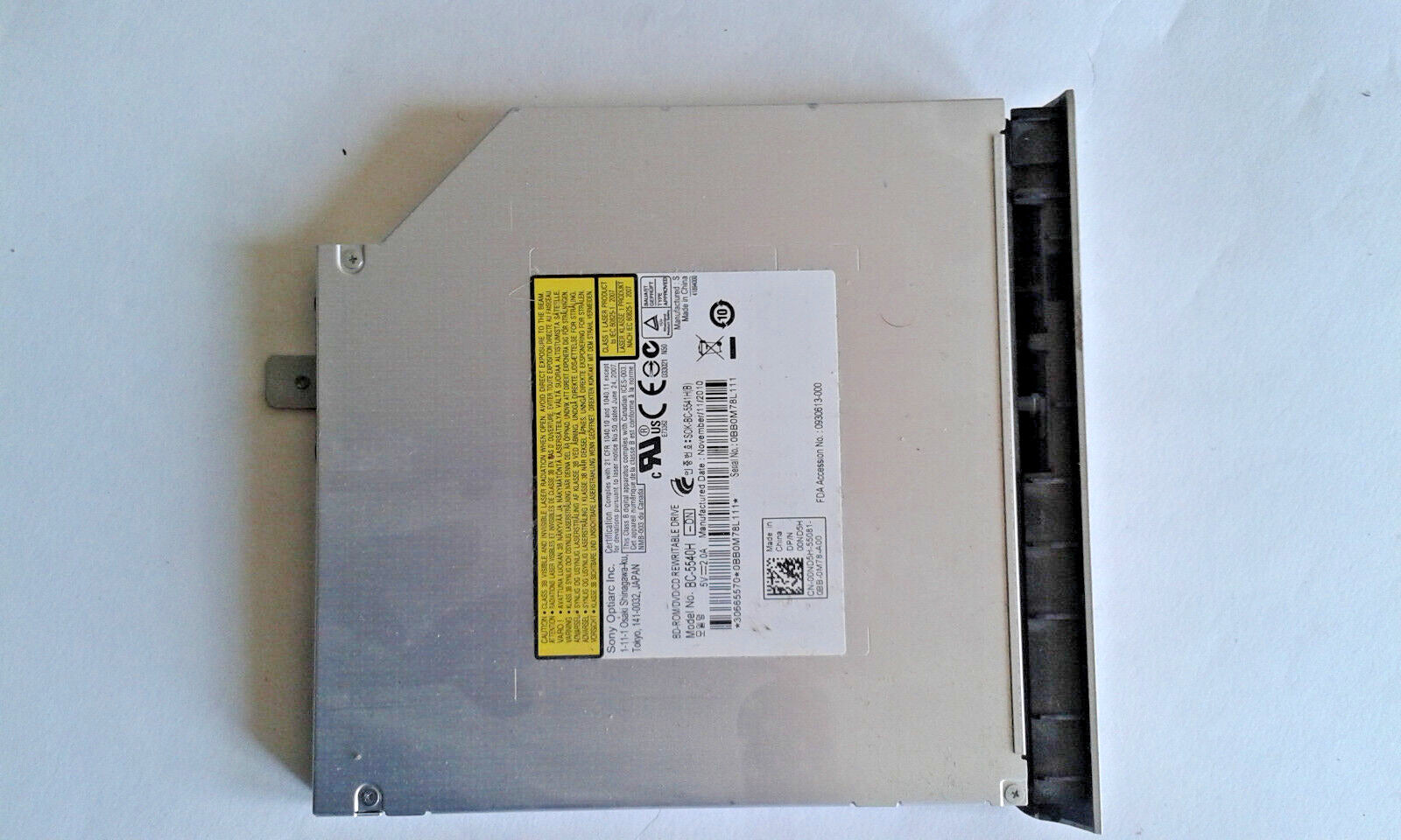 DELL XPS 15 L501X L502X DVD  Optical DVD±RW DRIVE DVD Writer