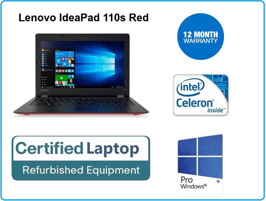 Lenovo IdeaPad 110s 11.6" N3160 1.60GHz 2GB 32GB SSD W10 Netbook Laptop