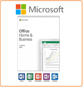 Microsoft Office Home and Business 2019 For MAC/ Windows PC 1 | Lifetime  (32/64Bit) | T5D-03183