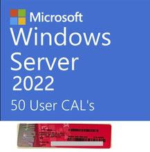 Load image into Gallery viewer, Microsoft Windows Server 2022 DataCenter 16 Cores 64Bit + 50 USER CALs
